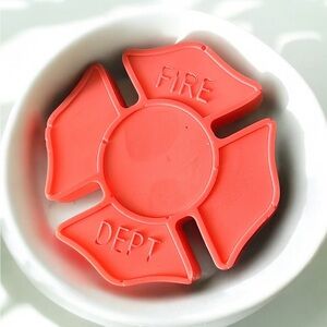 Lemon soap Fire Dept 4x4in 8oz shea butter goat milk based